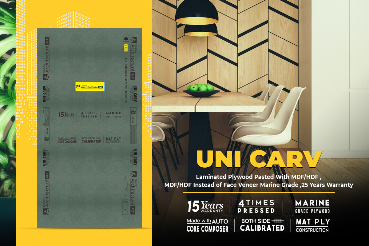 UNI CARV Decorative  Waterproof  Plywood
